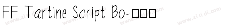 FF Tartine Script Bo字体转换